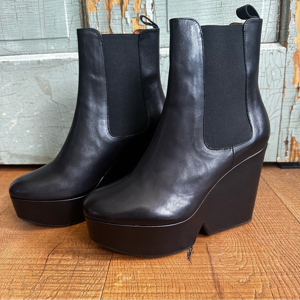 NIB Robert Clergerie Beatrice Ankle Boot Black Calfskin Size 8.5 - Picture 2 of 15